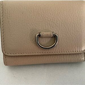 Burberry Tan Leather Trifold wallet